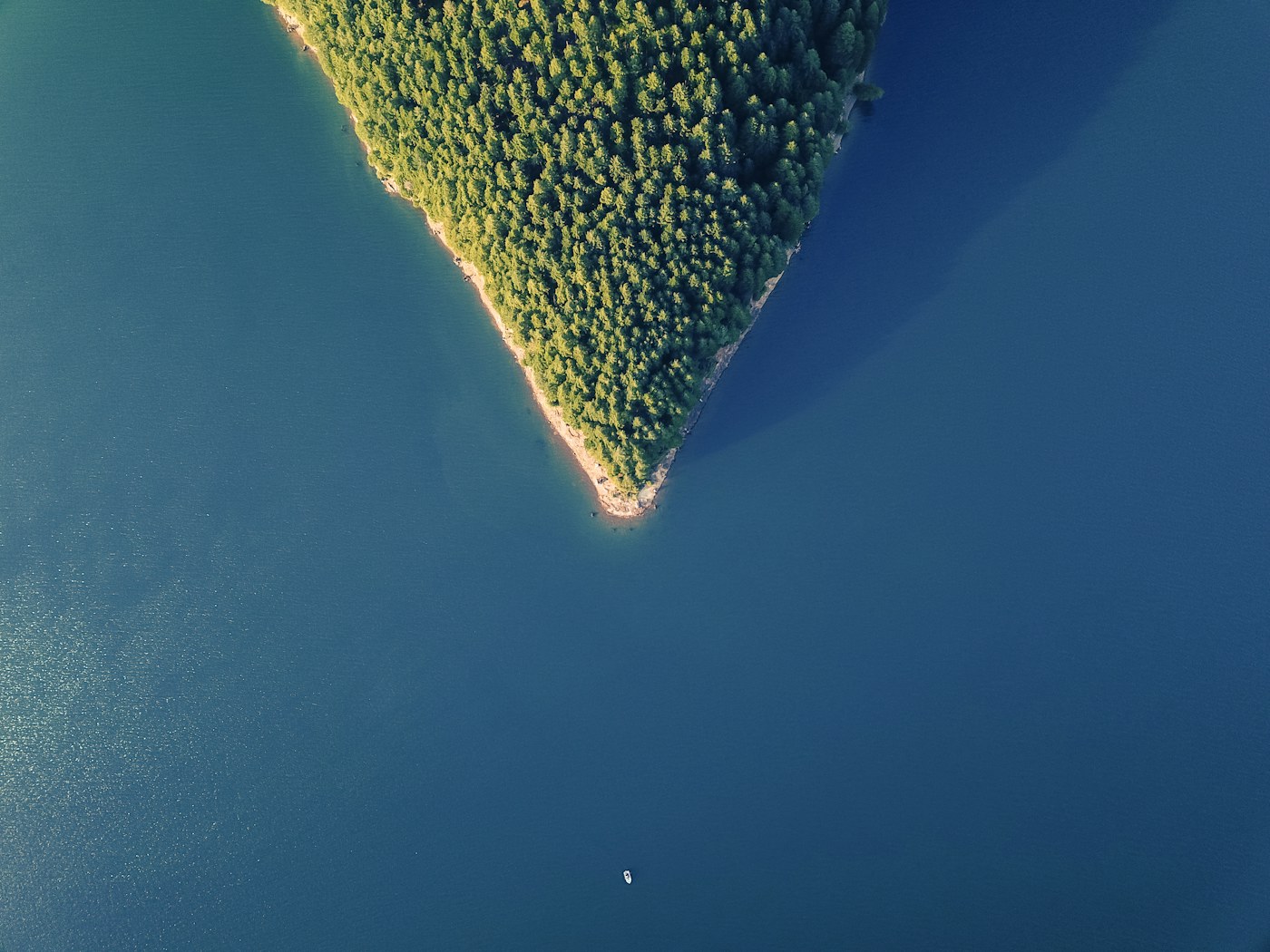 Vue aérienne du camping
